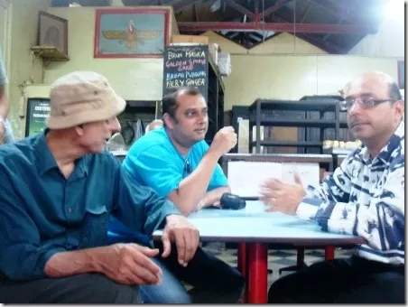 with Tirandaz & Rashid Irani at Yazdani
