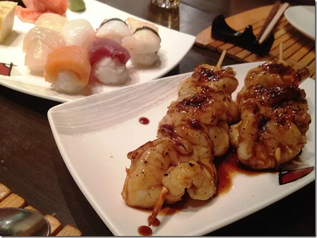 prawn yakitori