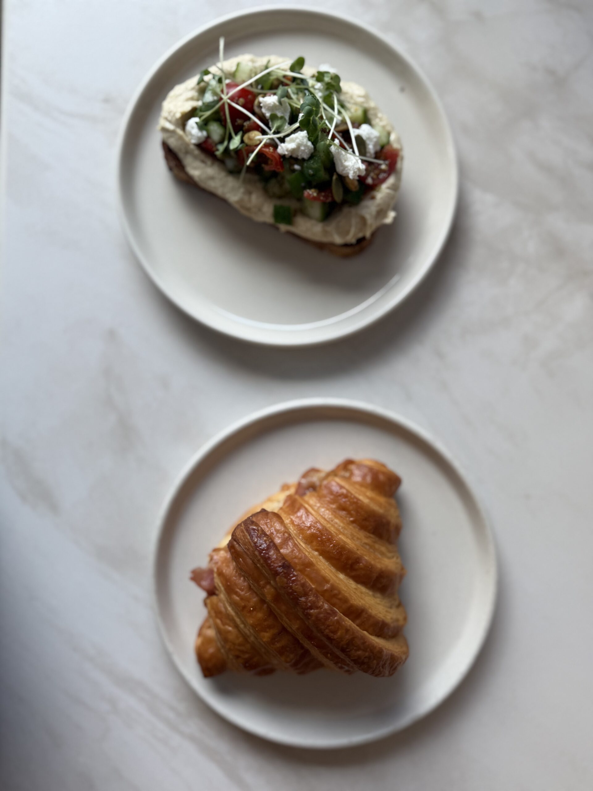 Some bacon, a croissant and a dash of minimalism